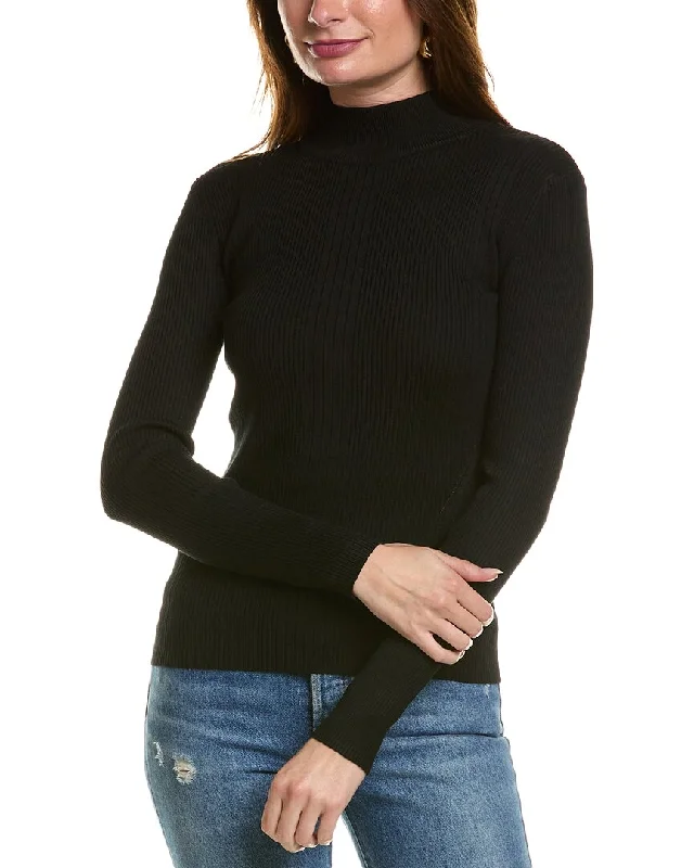 Early Access T Tahari Mock Neck Sweater