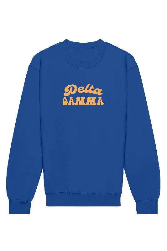 Buy More, Save More Delta Gamma Vintage Hippie Crewneck Sweatshirt