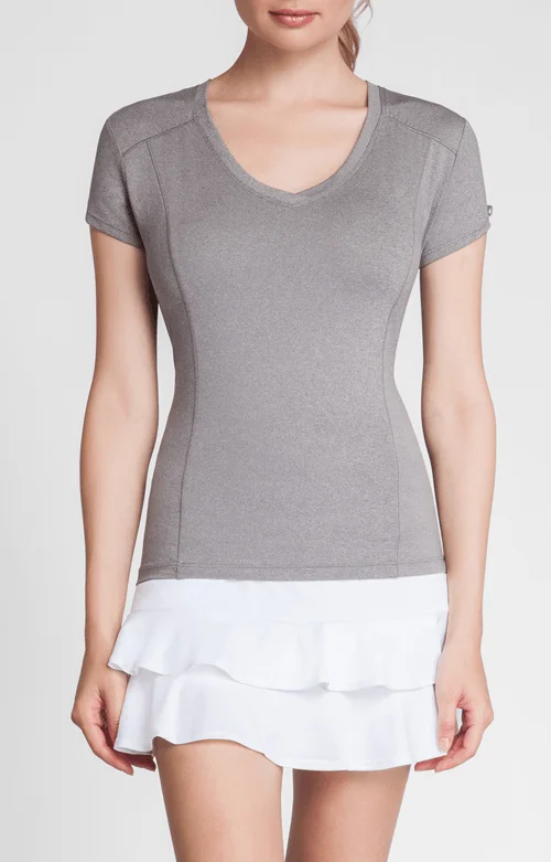 Can't Resist Lacasi Top - Frosted Heather - FINAL SALE
