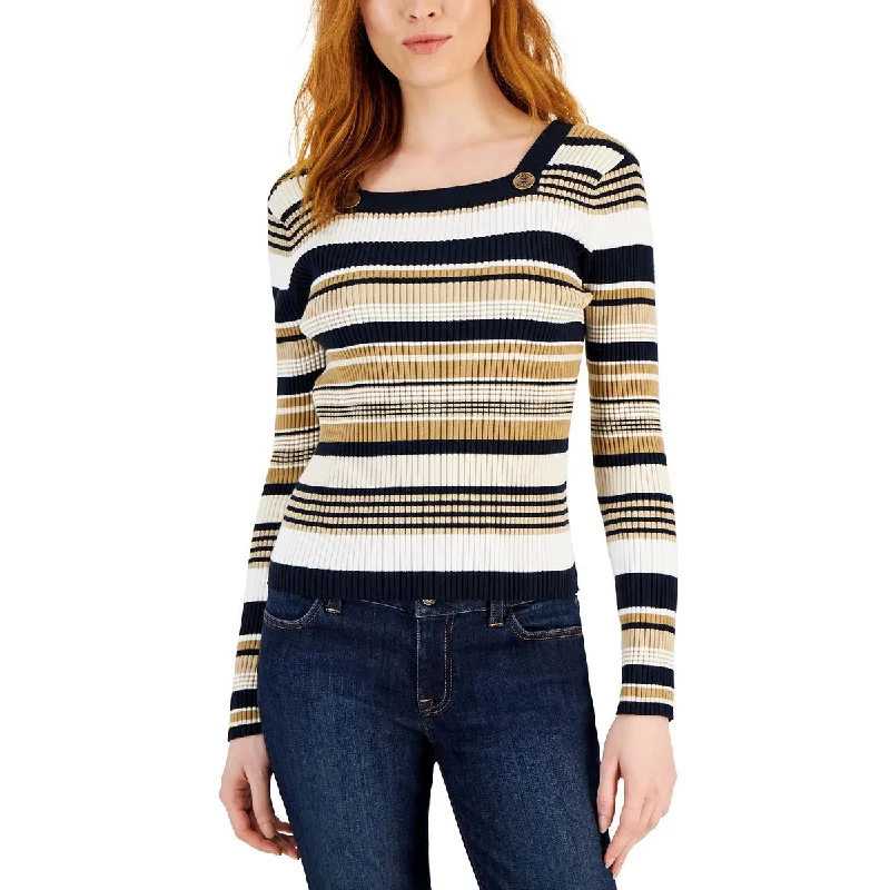 Epic Deals Womens Cotton Blend Ribbed Pullover Sweater