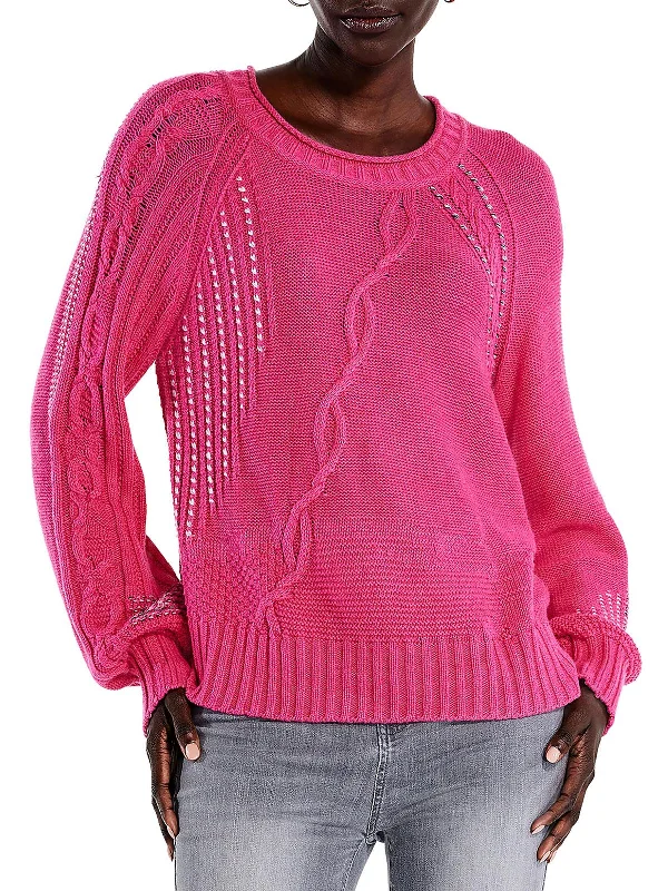 Major Deal Womens Cable Knit Long Sleeve Pullover Sweater