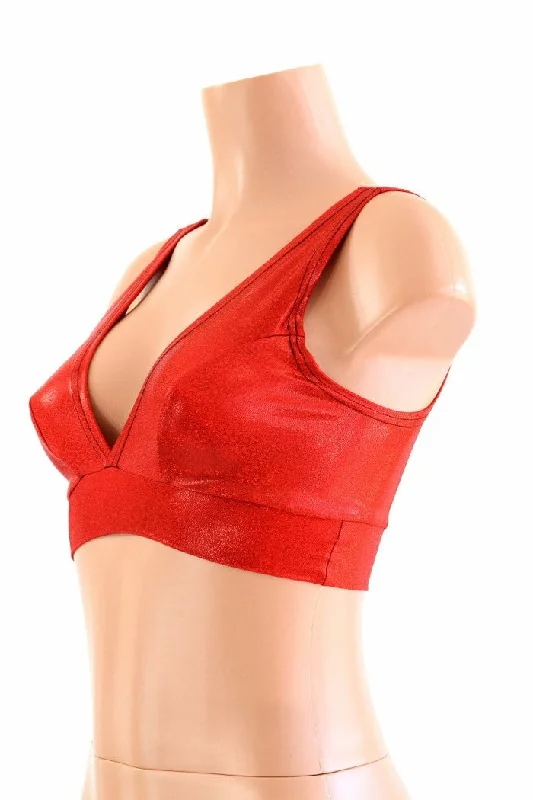 Weekend Specials to Indulge In Starlette Bralette in Red Sparkly Jewel
