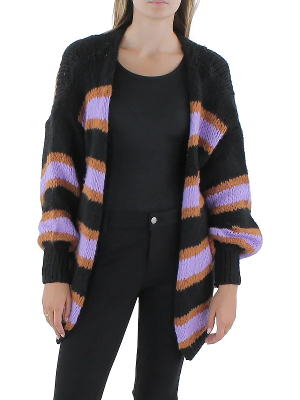 Savings Soar This Weekend Womens Open Stitch Open Front Cardigan Sweater