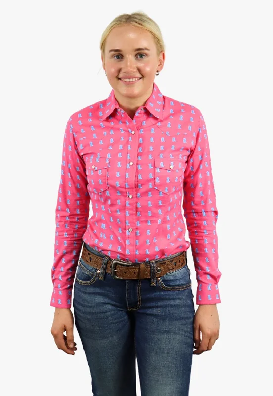 Exclusive Online Offer Red Label Womens Plaid Snap Long Sleeve Shirt