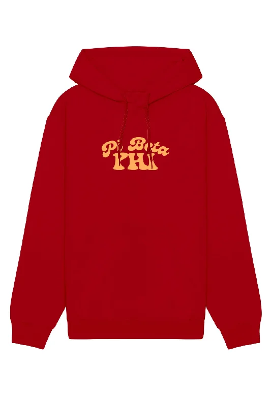 Markdown Madness Pi Beta Phi Vintage Hippie Hoodie