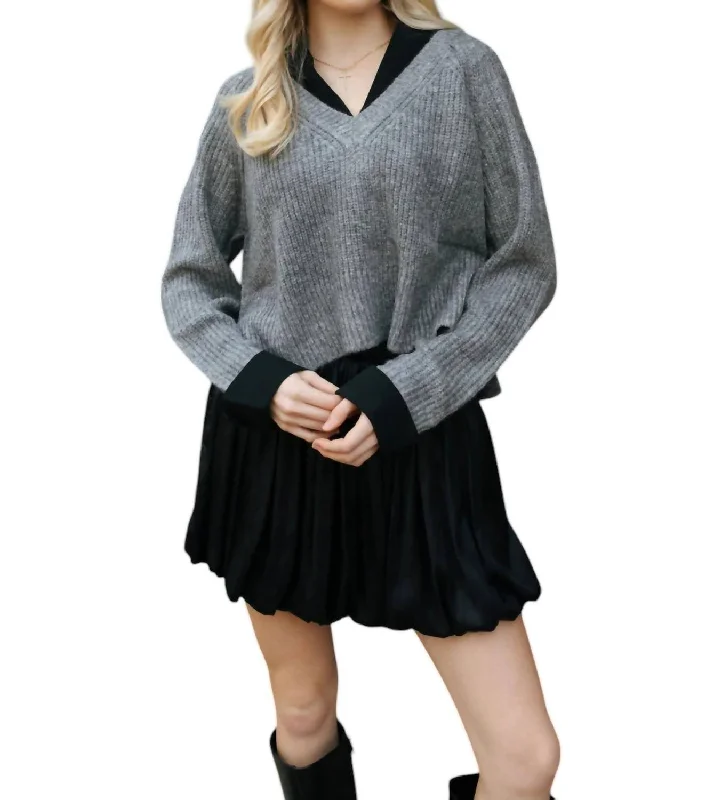 Discount Deals Combo Sweater In Grey