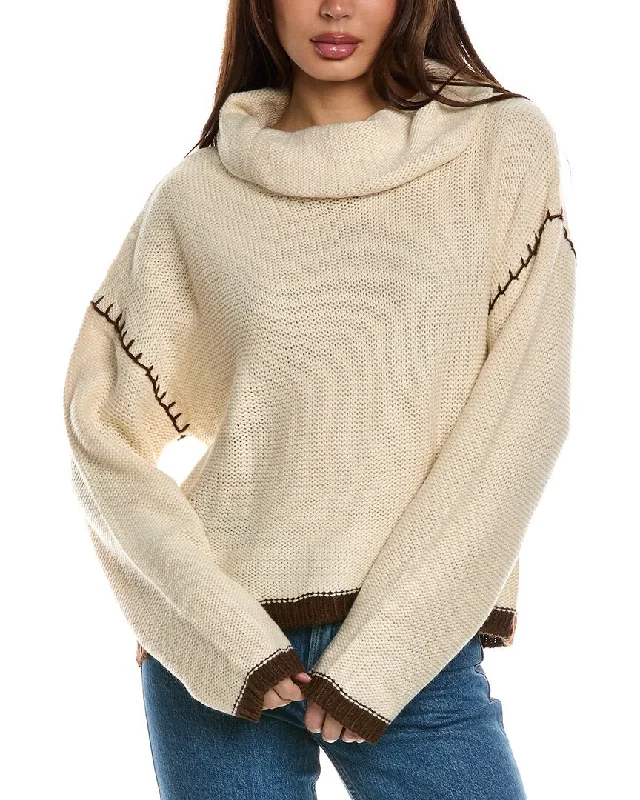Price Reduction Driftwood Cowl Neck Sweater