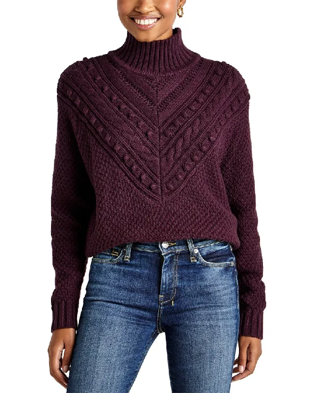 Weekend Savings Spree Splendid Maggie Turtleneck Wool-Blend Sweater