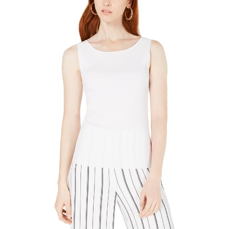Holiday Sale Harmony  Womens Ribbed V-Cut Back Tank Top Sweater