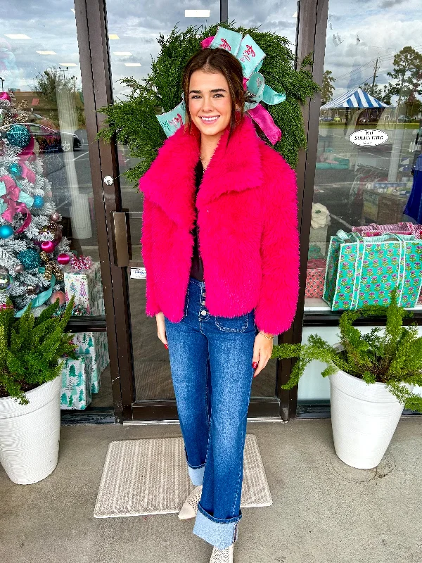 Weekend Bargains to Indulge In New York Fur Jacket: Pink