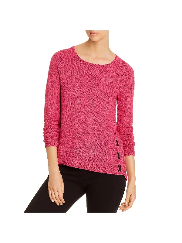 Extra Discount Womens Textured Hi-Low Tunic Sweater