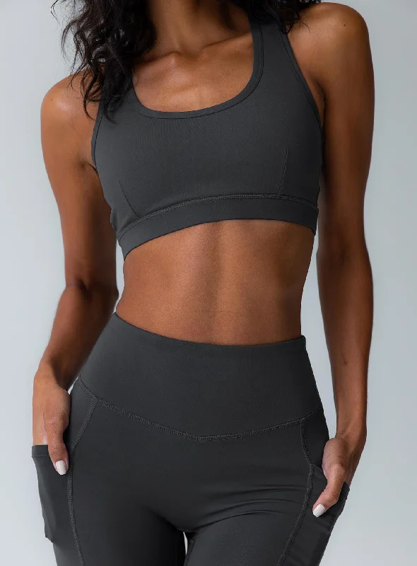 Unwind with Weekend Discounts Energised Activewear Top Grey