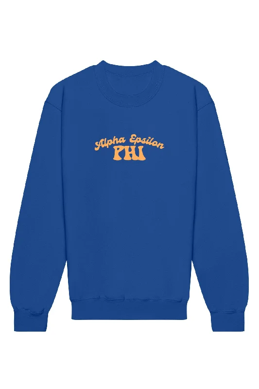 Exclusive Deal Alpha Epsilon Phi Vintage Hippie Crewneck Sweatshirt