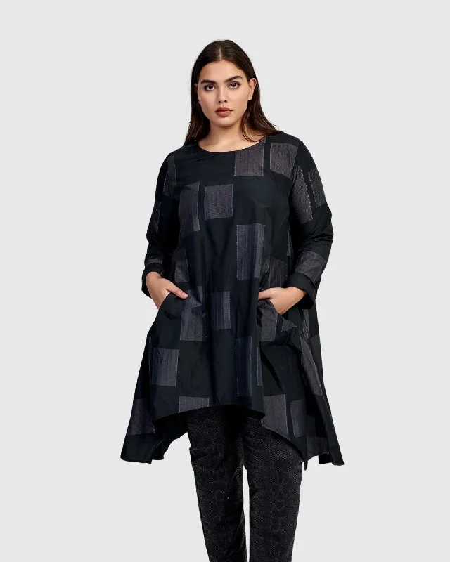 Amazing Value Urban Tekna Oversized Tunic Top, Squares