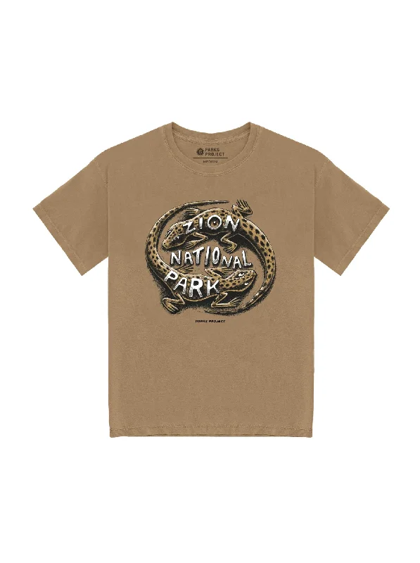 Bonus Offer Zion 90's Lizard Tee - Brown