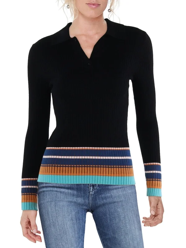 Weekend Bargains to Indulge In Womens Button Front Collar Pullover Sweater