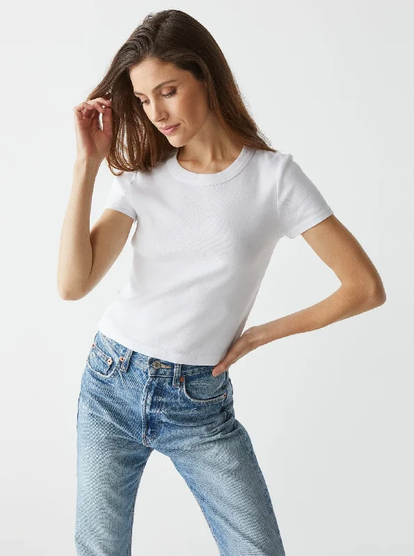 Special Savings Mimi Cropped Tee - White
