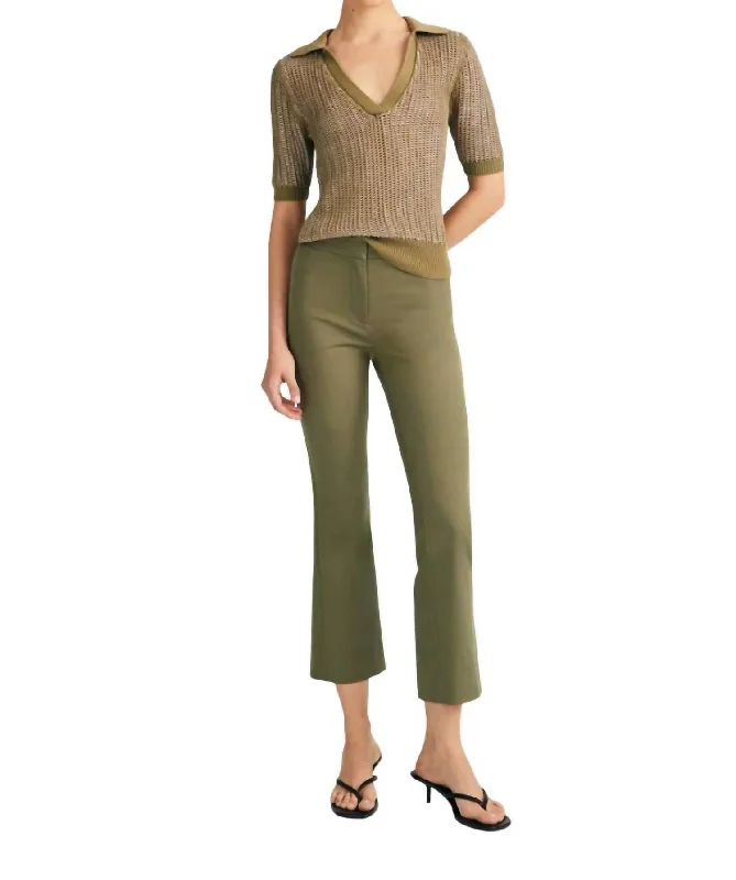 Factory Direct Sale Axelle Polo Sweater In Oregano-Hyacinth