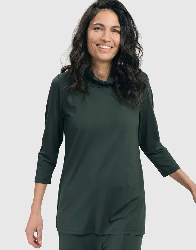 Sale Event Essential Mockneck Top, Green