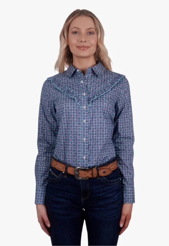 Weekend Offers That Shine Wrangler Womens Asher Long Sleeve Shirt