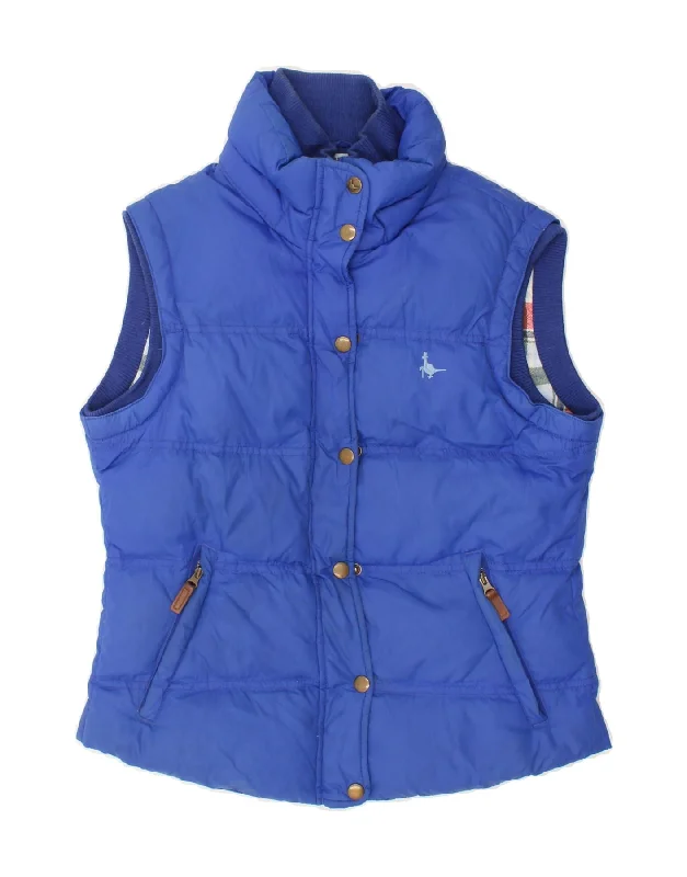 Holiday Sale JACK WILLS Womens Padded Jacket UK 10 Small Blue