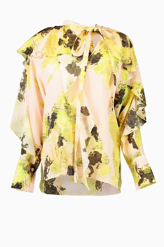 Special Promotion Victoria Beckham Romantic Blouse - Peach/ Lime