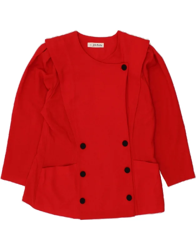 Bargain Prices JOHN BENTLEY Womens Double Breasted Blazer Jacket UK 16 Large Red Wool Bargain Prices JOHN BENTLEY Womens Double Breasted Blazer Jacket UK 16 Large Red Wool