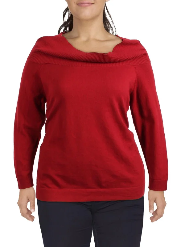 Weekend Shopping Bliss Womens Cold Shoulder Cashmere