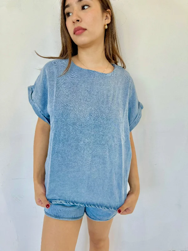 Exclusive Access Debi denim blouse