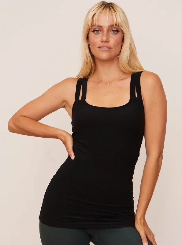 Weekend Offers That Delight Double Cross Tank - Onyx