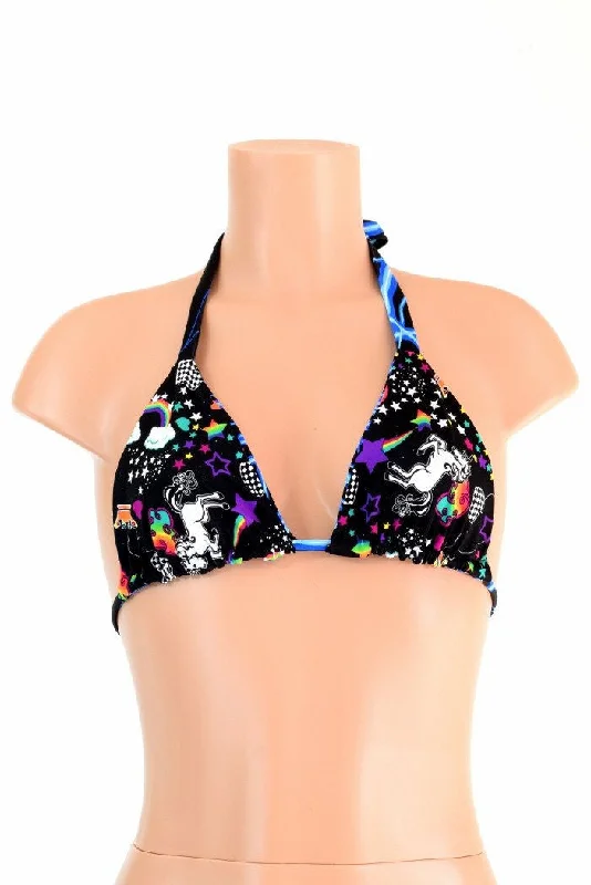 Price Drop Reversible Triangle Slide Bikini Top