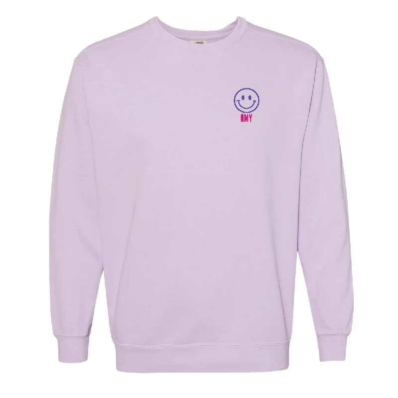 Deep Discounts 'Smiley Face' Comfort Colors Sweatshirt