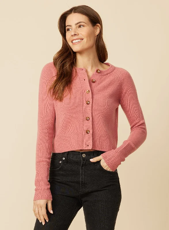 Markdowns Blakely Cashmere Cardigan - Rosewood