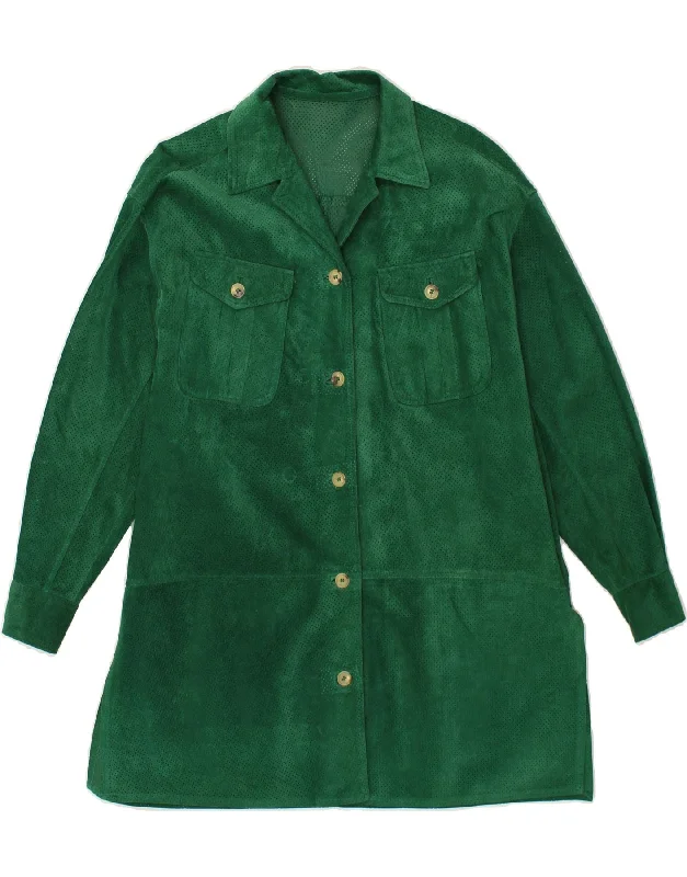 Make Your Weekend Count with Savings TRUSSARDI Womens Suede Jacket EU 42 Large Green Leather Make Your Weekend Count with Savings TRUSSARDI Womens Suede Jacket EU 42 Large Green Leather