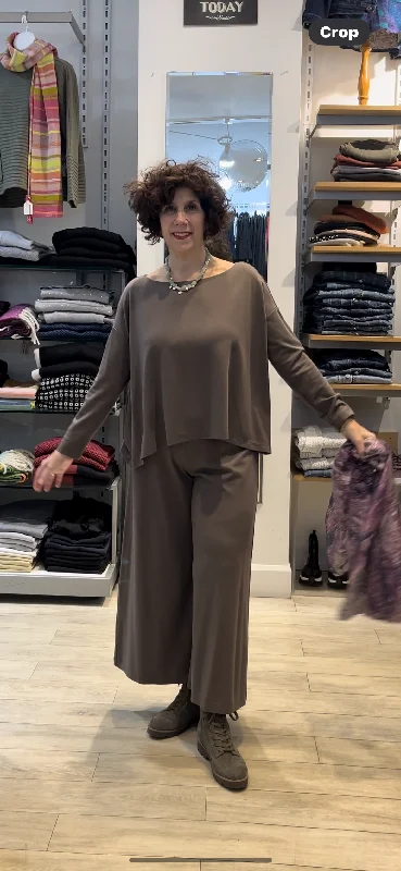 Bargain Bin Bryn Walker, 74056 Ella Pant, Modal Ponte, Mushroom
