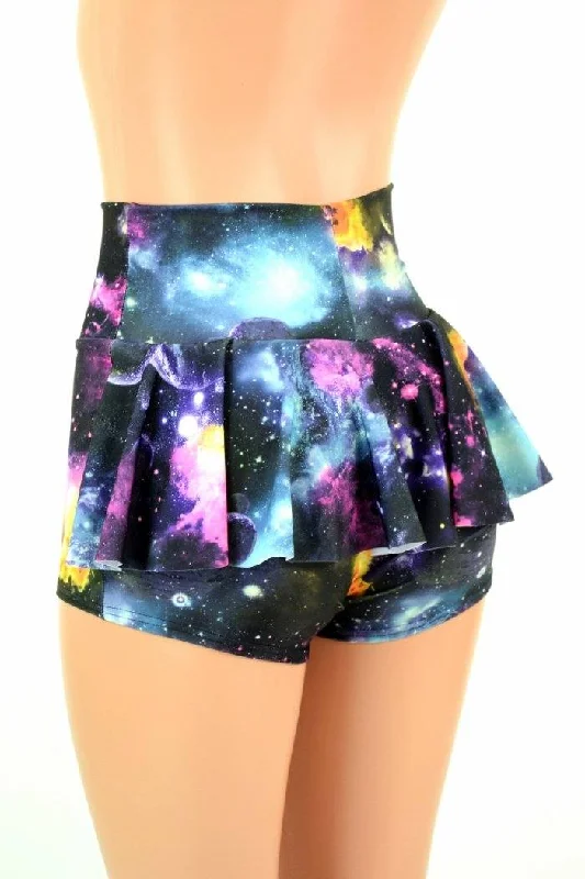Savings Event Galaxy Ruffle Rump Shorts