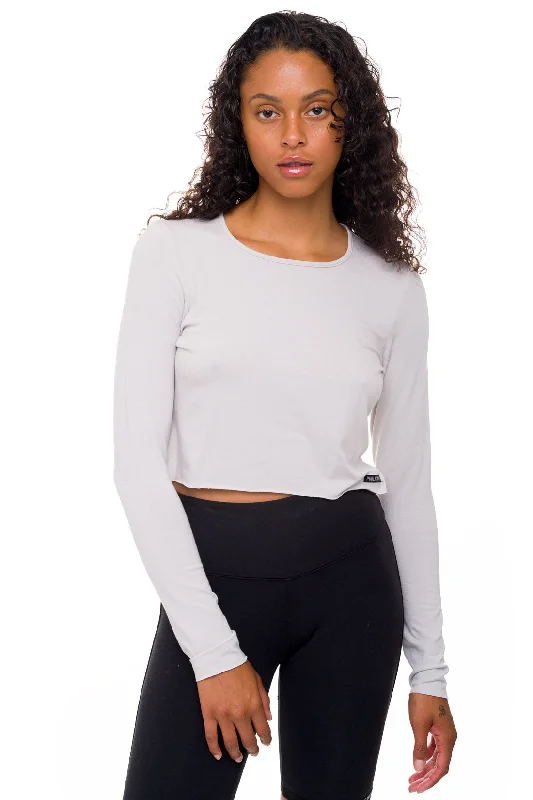 Weekend Savings Spectacle Bamboo Long Sleeve Crop Top