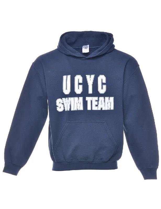 Online Exclusive Blue Ucyc Printed Hoodie - M