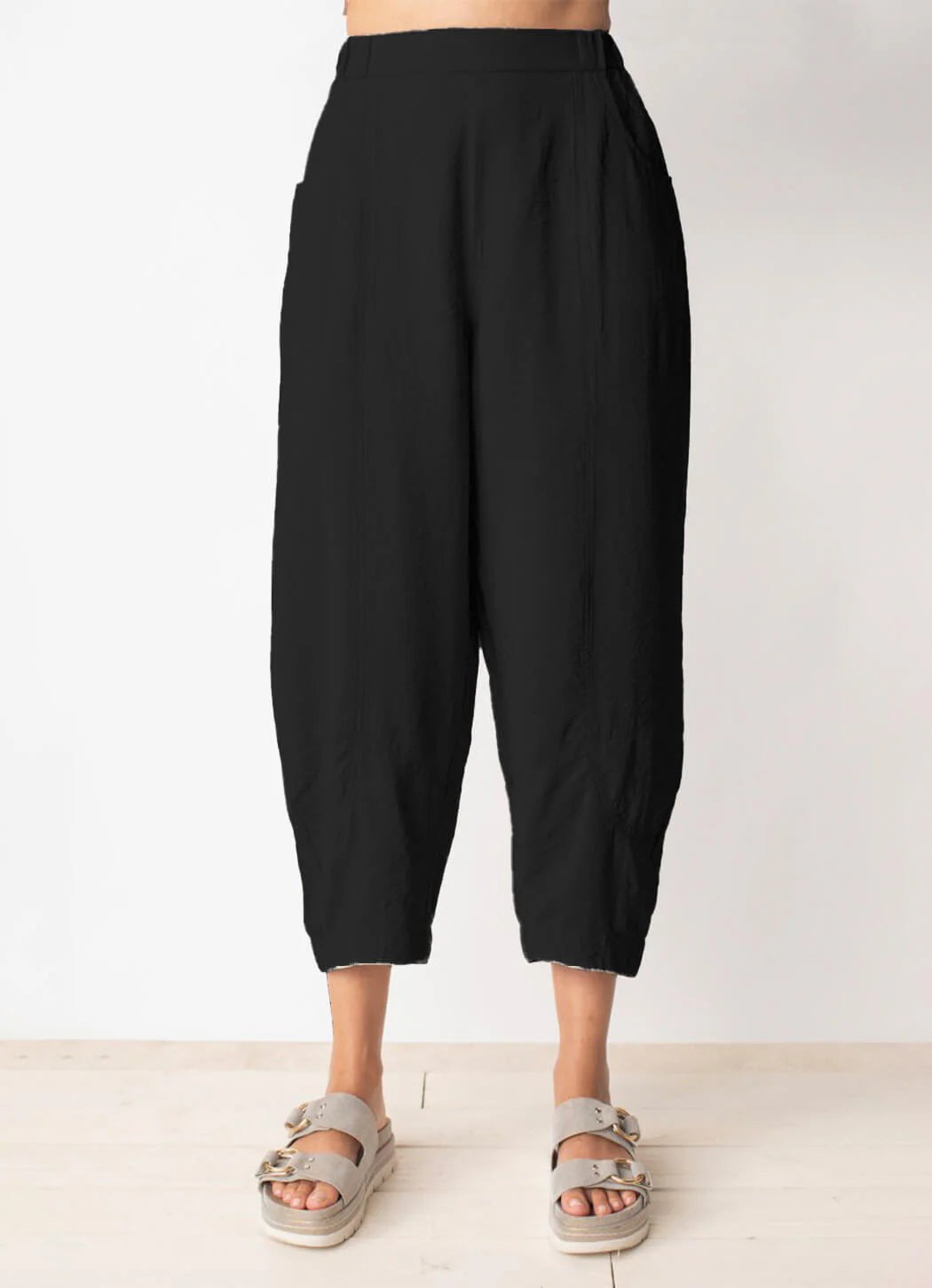 Extra Discounts LIv, 540271 Seamed Lantern Pant, Black
