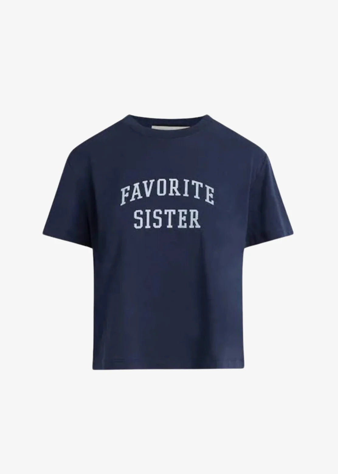 Doorbuster Deal Favorite Sister Cropped Collegiate Tee ~ Navy