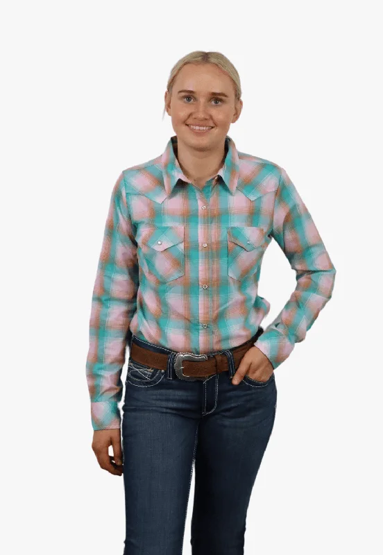 Bonus Savings Wrangler Womens Western Long Sleeve Shirt