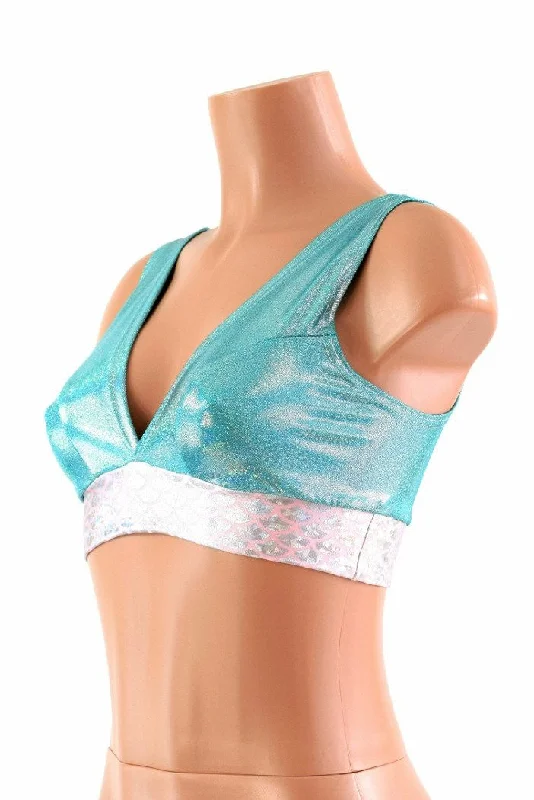 Weekend Specials to Relish Starlette Bralette in Seafoam Holographic