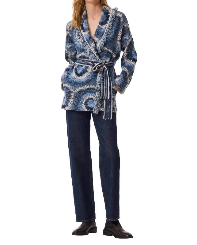 Customer Appreciation Sale Miko Jacket In Shibori Bleu