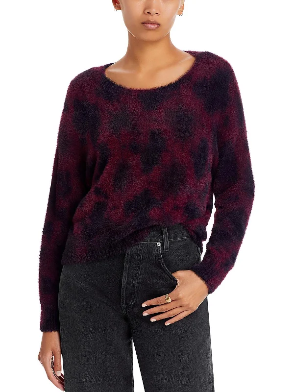 Time-Limited Offer Womens Knit Tie-Dye Pullover Sweater
