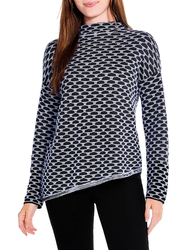 Limited Supply Pixel Play Womens Knit Long Sleeves Pullover Sweater