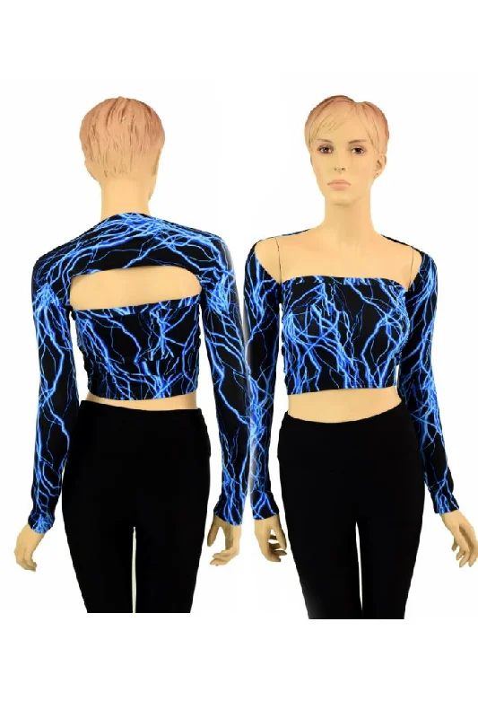 Discount Mania Blue Lightning "Samba Sleeve" Dance Shrug