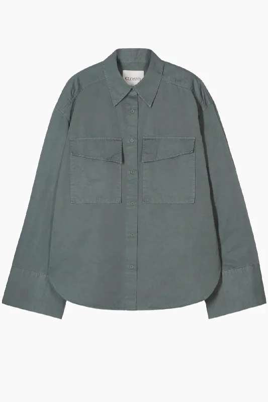 Weekend Deals That Spark Closed Utility Shirt - Faded Green
