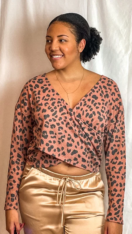 Take Advantage Marsala Reversible Waffle Top
