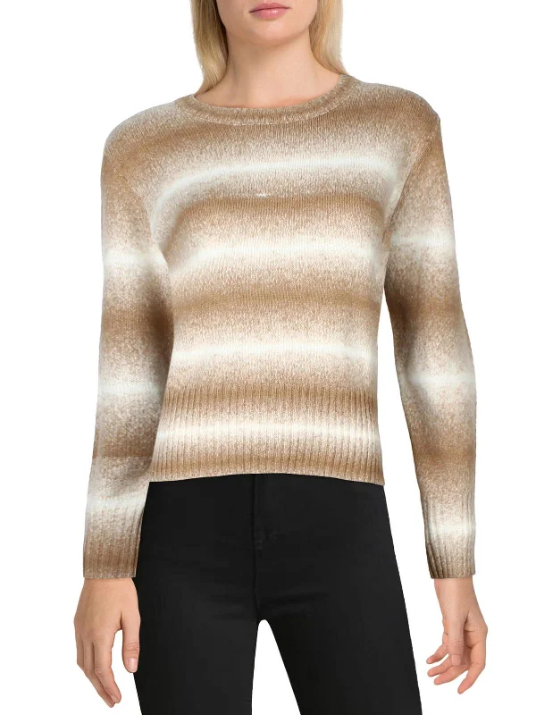 Super Sale Womens Ombre Stripe Pullover Sweater
