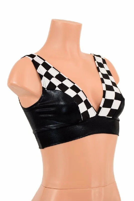 Clearance Sale Black Mystique & Check Starlette Bralette